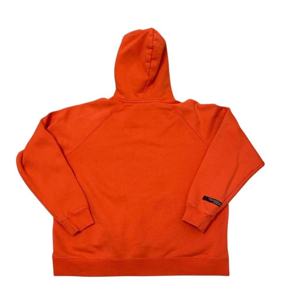 3/$20 Adidas Orange Red Logo Hoodie Fall Sweatshirt Activewear Women’s Large - Picture 5 of 7